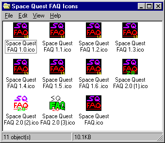 My Space Quest FAQ Icons